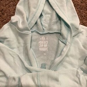 Teal justice zip up hoodie